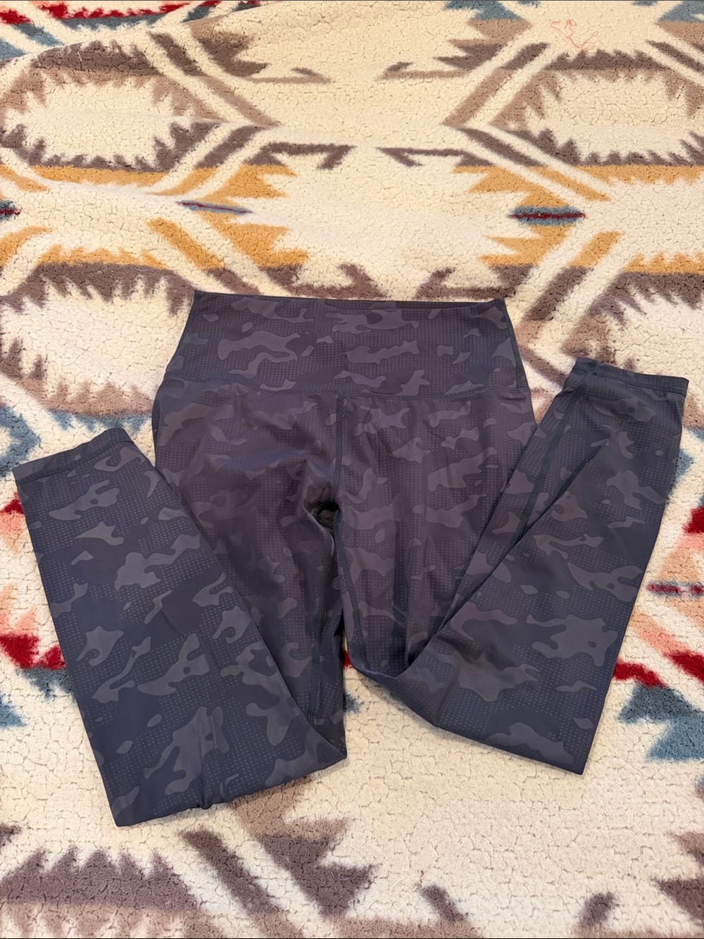Charcoal Camo High-Waist Performance Leggings